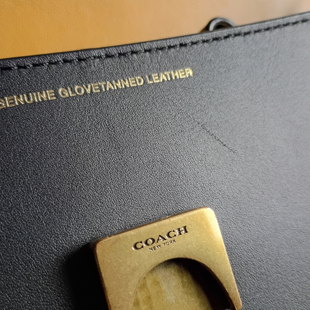 Coach 1941 Cooper Shoulder Bag Purse 38660 Crossbody Black Converts Clutch - Picture 14 of 15